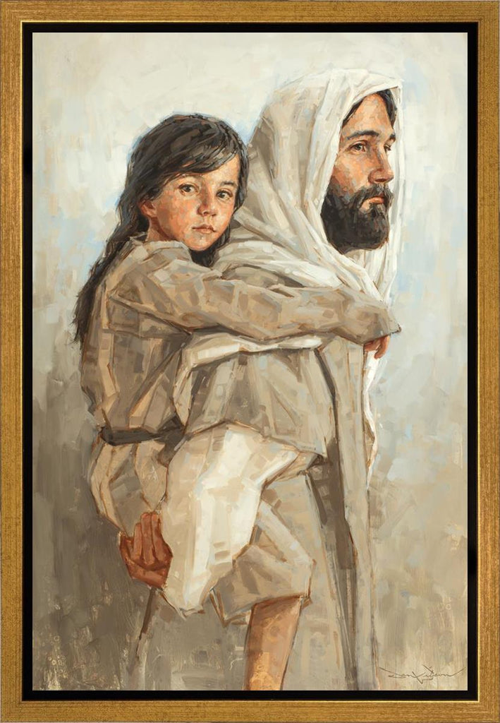 Carrying Her Home Gallery Wrap - Masterwork Canvas - Jesus is the Christ Prints