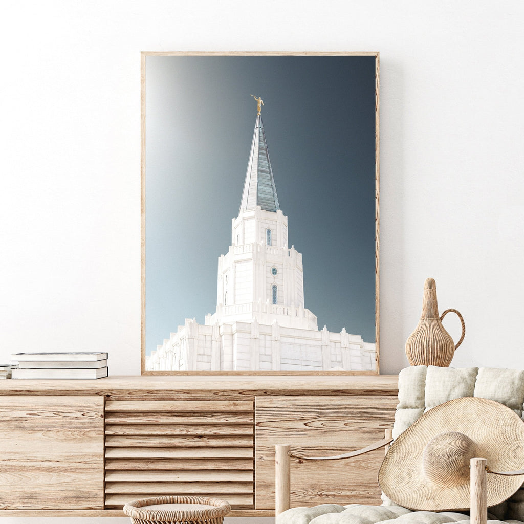 Houston Texas Temple Spire - Jesus is the Christ Prints