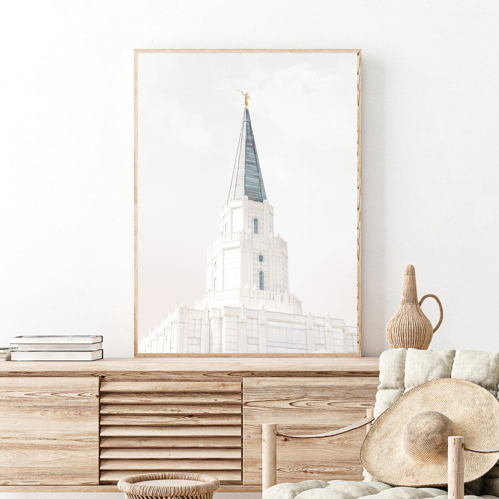 Houston Texas Temple Spire - Jesus is the Christ Prints