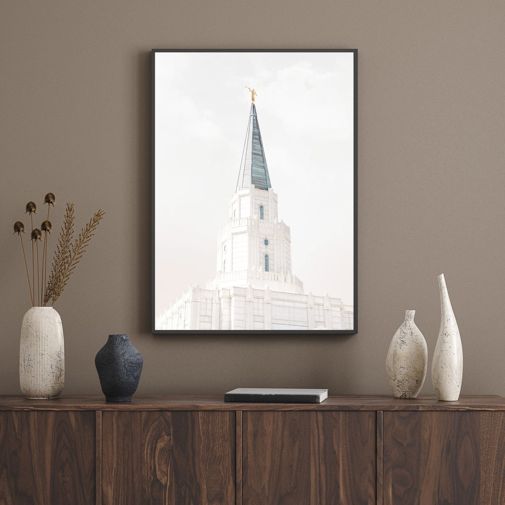 Houston Texas Temple Spire - Jesus is the Christ Prints