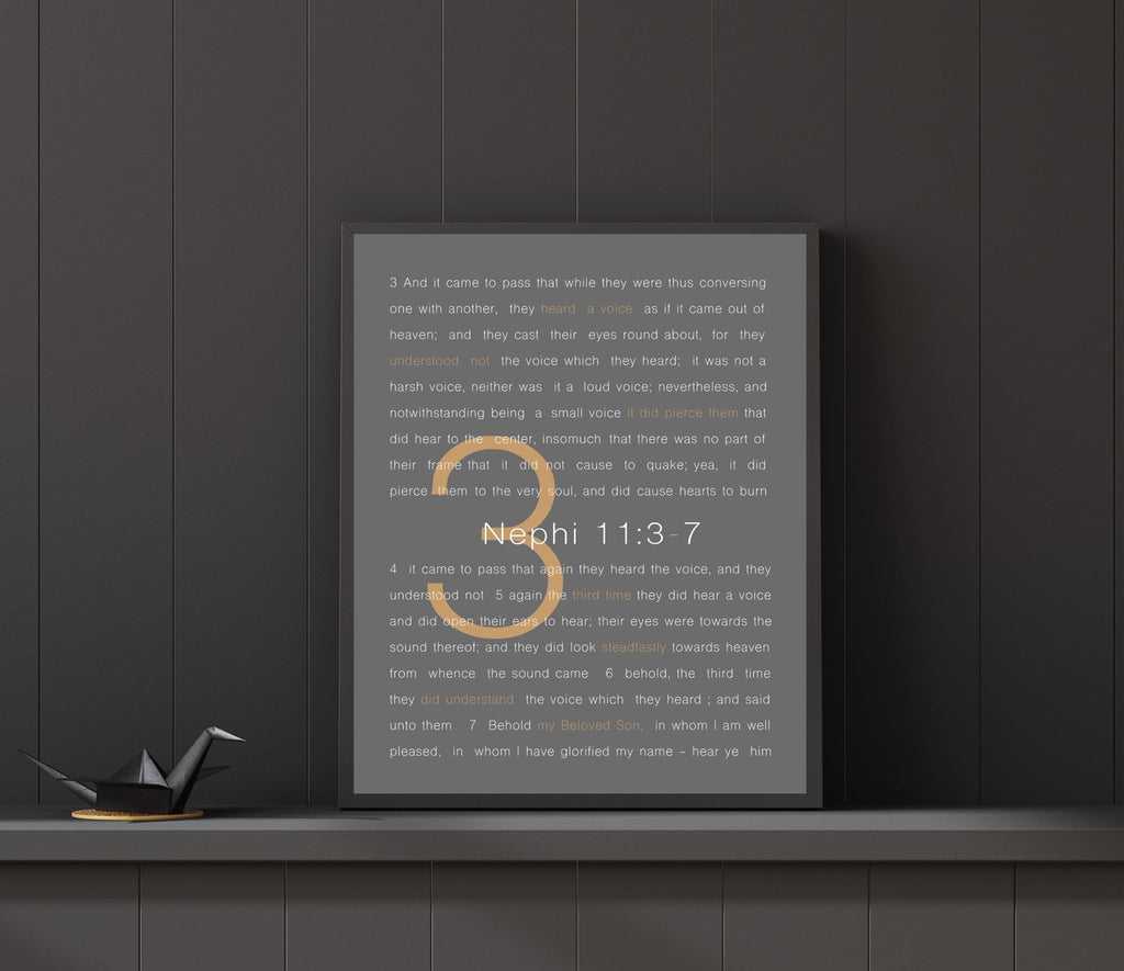 3 Nephi 11:3-7 - Jesus is the Christ Prints