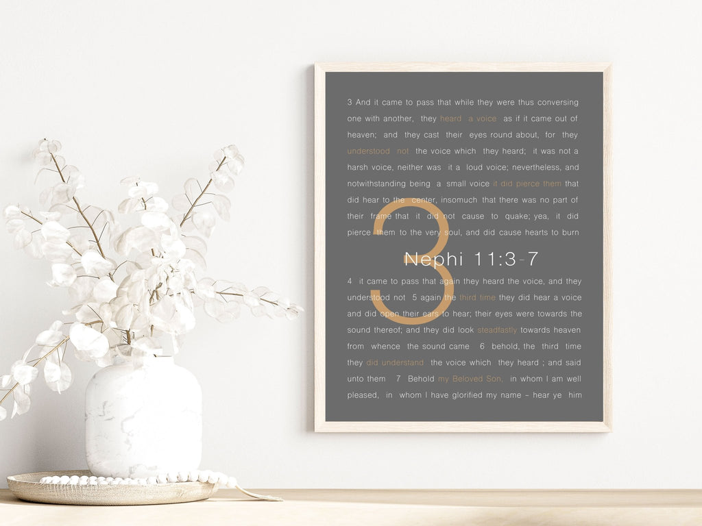 3 Nephi 11:3-7 - Jesus is the Christ Prints