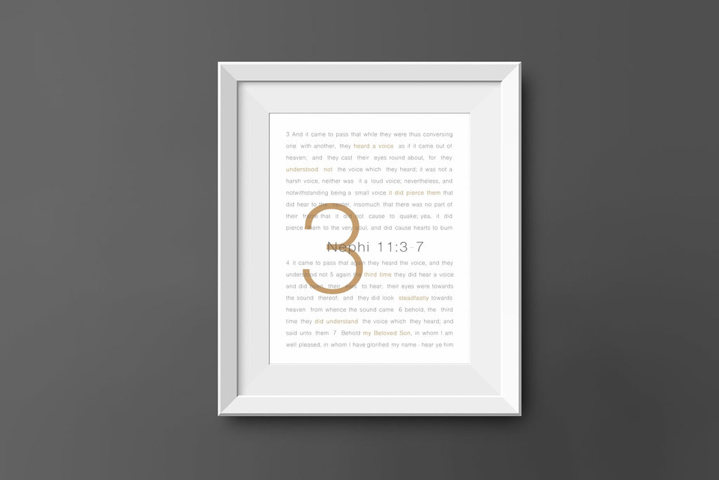 3 Nephi 11:3-7 - Jesus is the Christ Prints