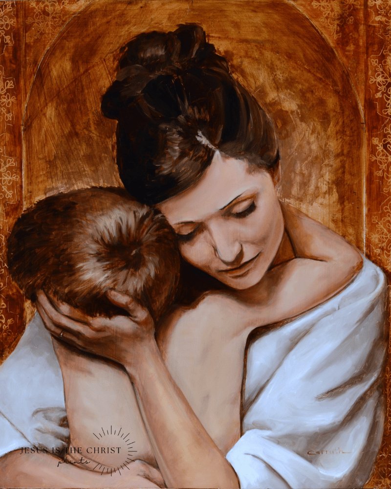 A Mother's Embrace - Jesus is the Christ Prints