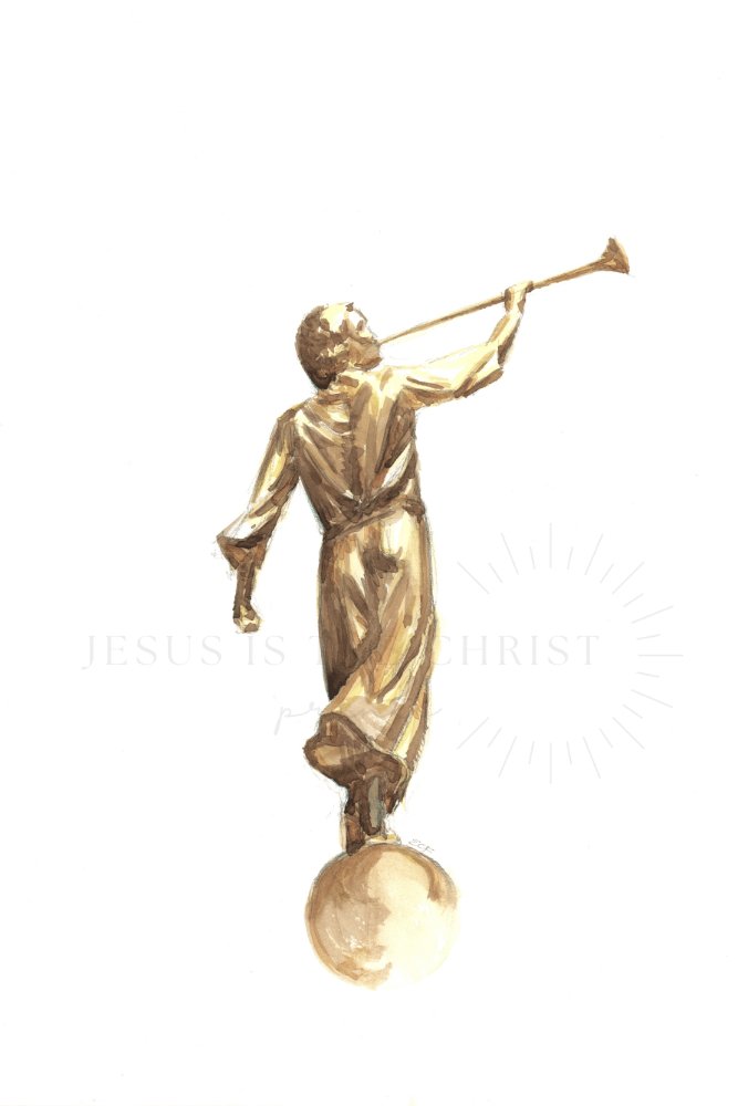 Angel Moroni - Jesus is the Christ Prints