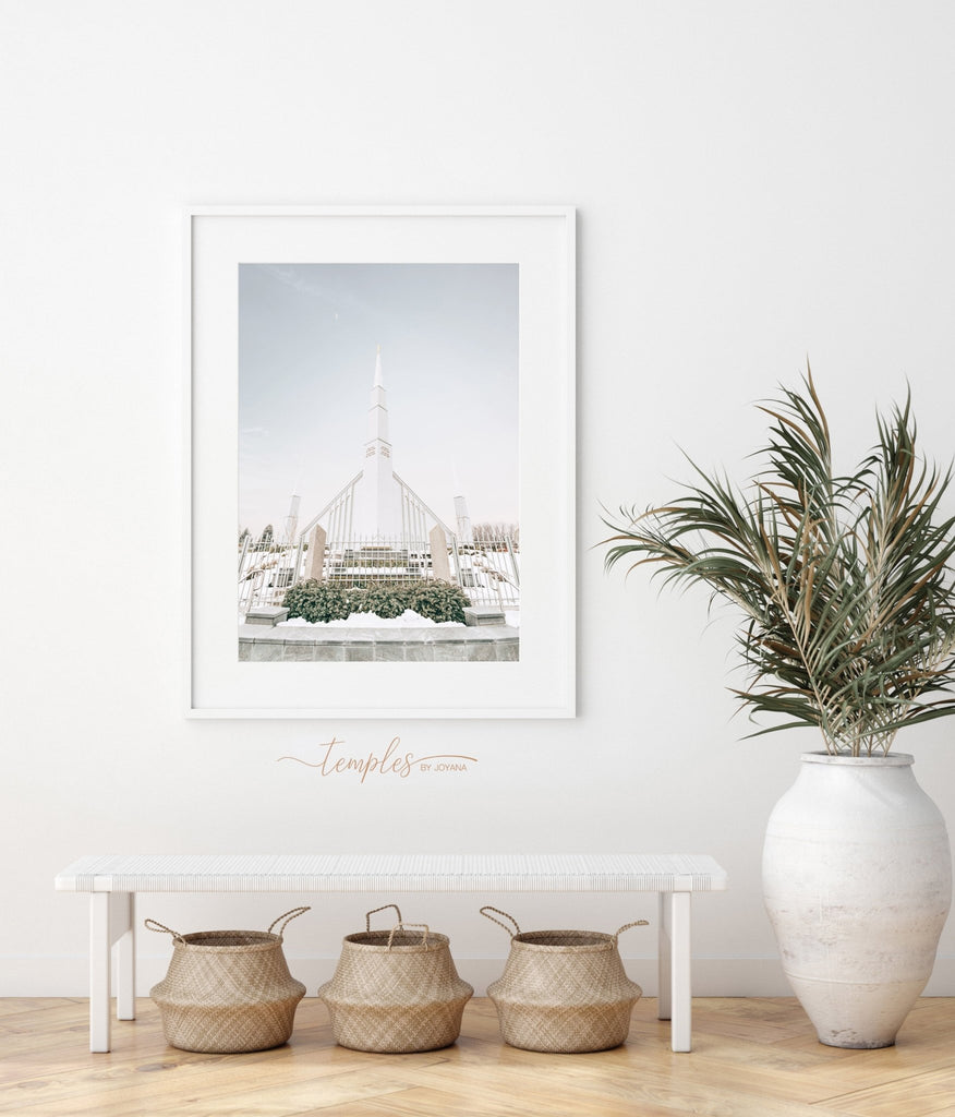 Boise Idaho Temple Blue Skies - Jesus is the Christ Prints