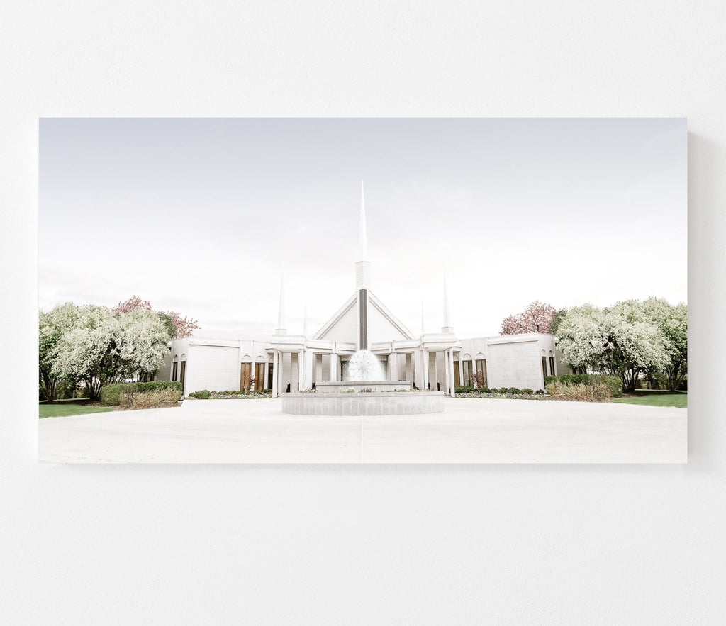 Chicago Illinois Temple Landscape - Jesus is the Christ Prints