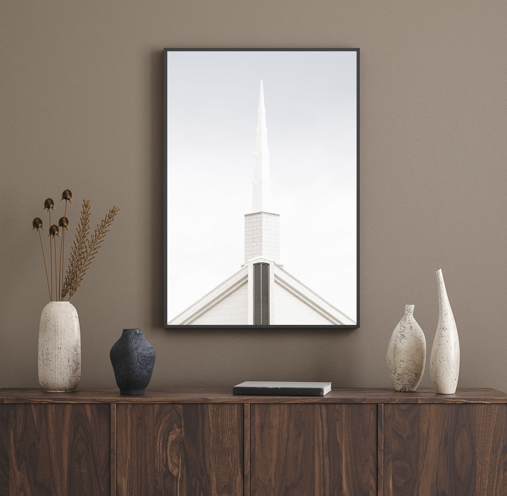 Chicago Temple Spire - Jesus is the Christ Prints