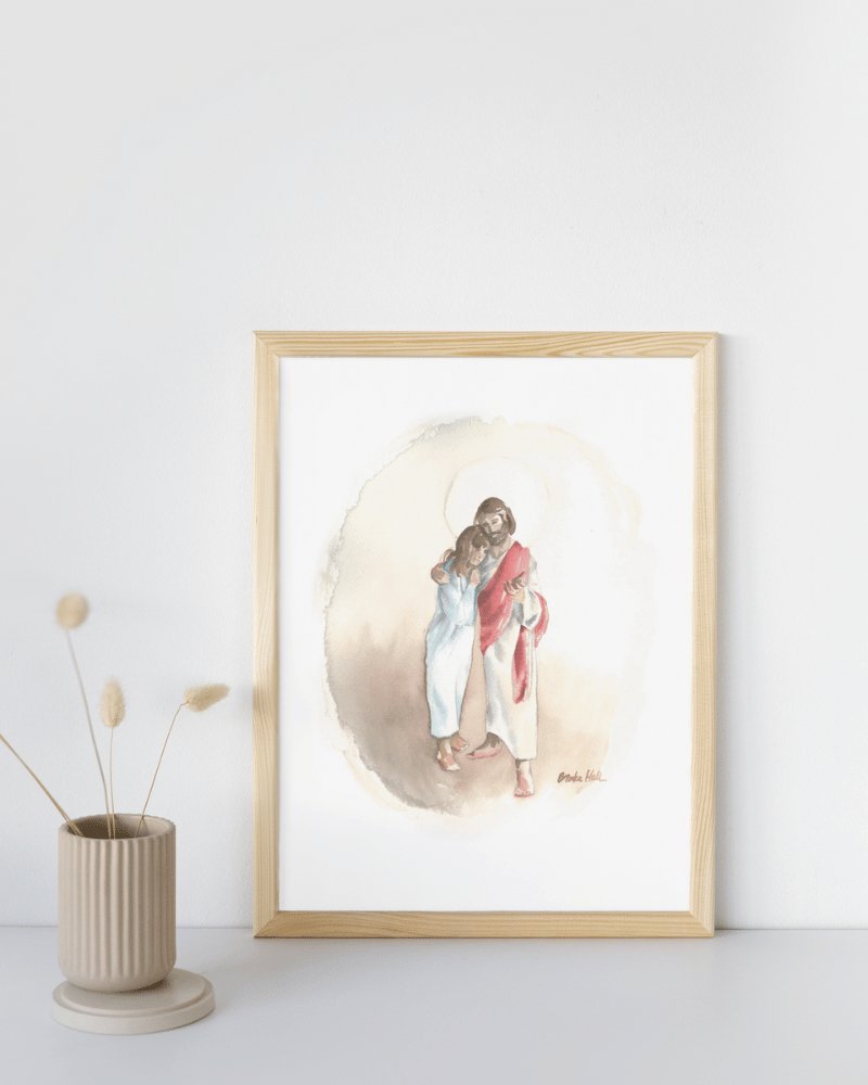 Christ with Woman - Jesus is the Christ Prints