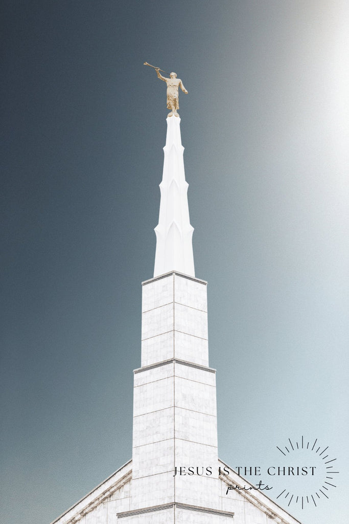 Dallas Temple Spire - Jesus is the Christ Prints