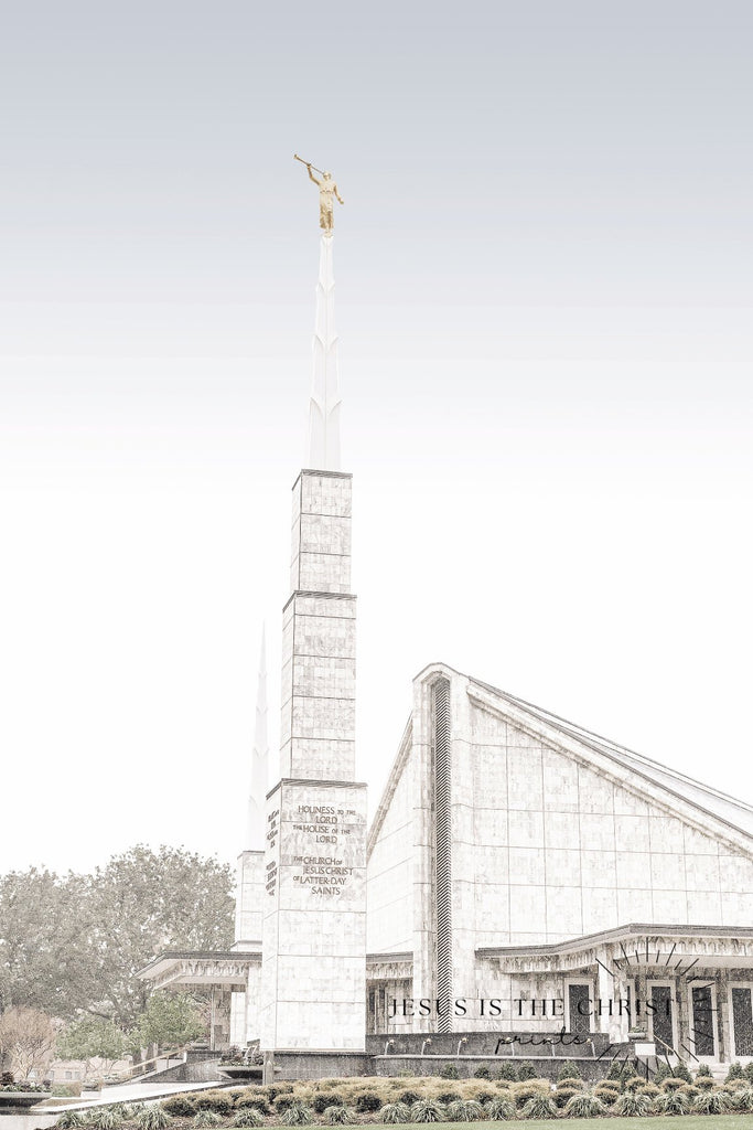 Dallas Texas Temple Side - Jesus is the Christ Prints