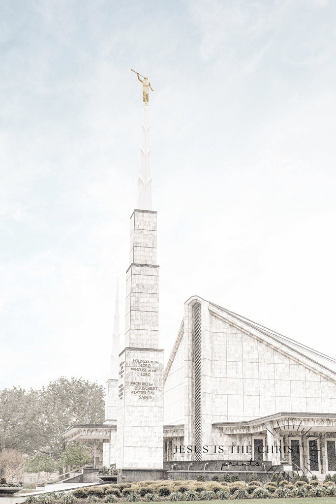 Dallas Texas Temple Side - Jesus is the Christ Prints