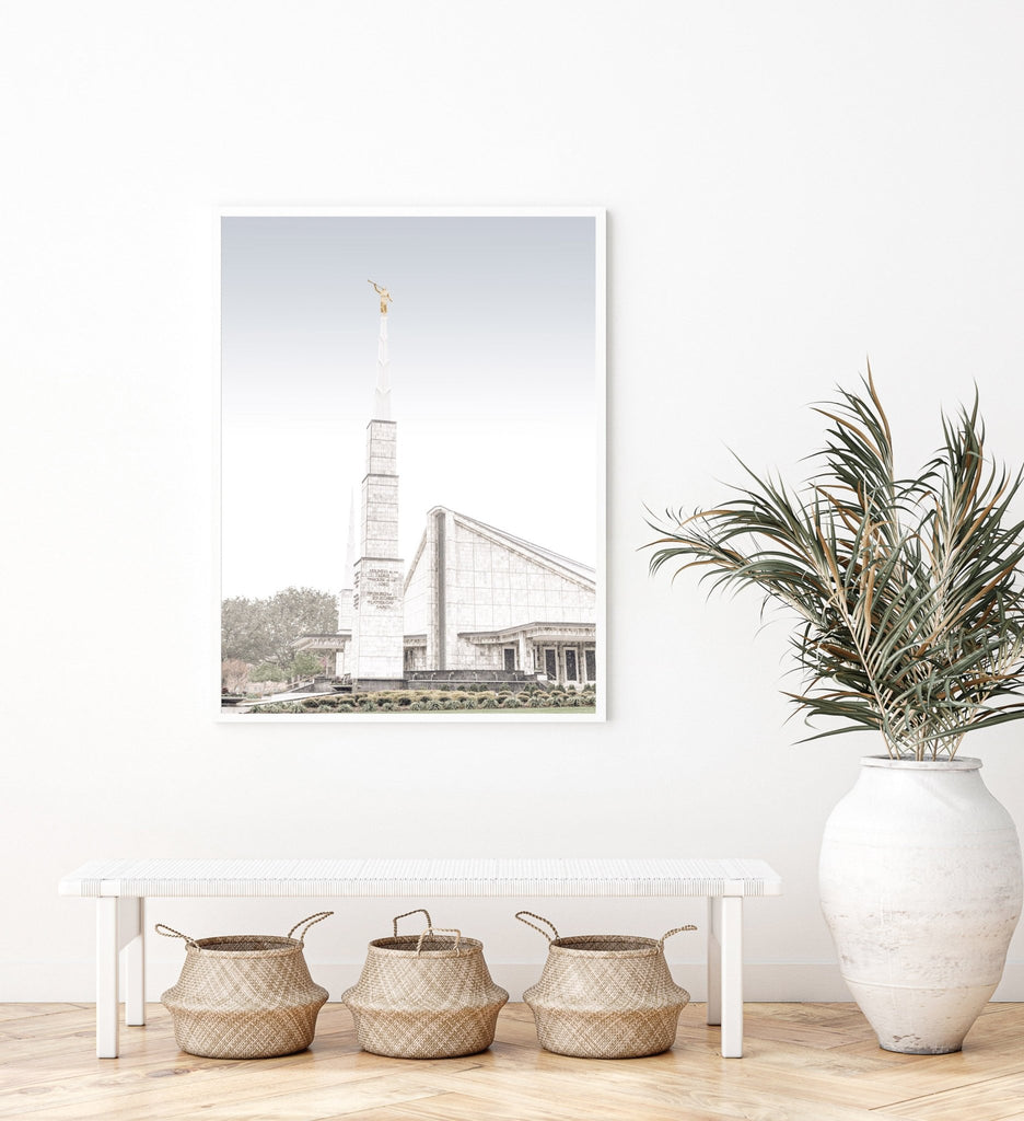 Dallas Texas Temple Side - Jesus is the Christ Prints
