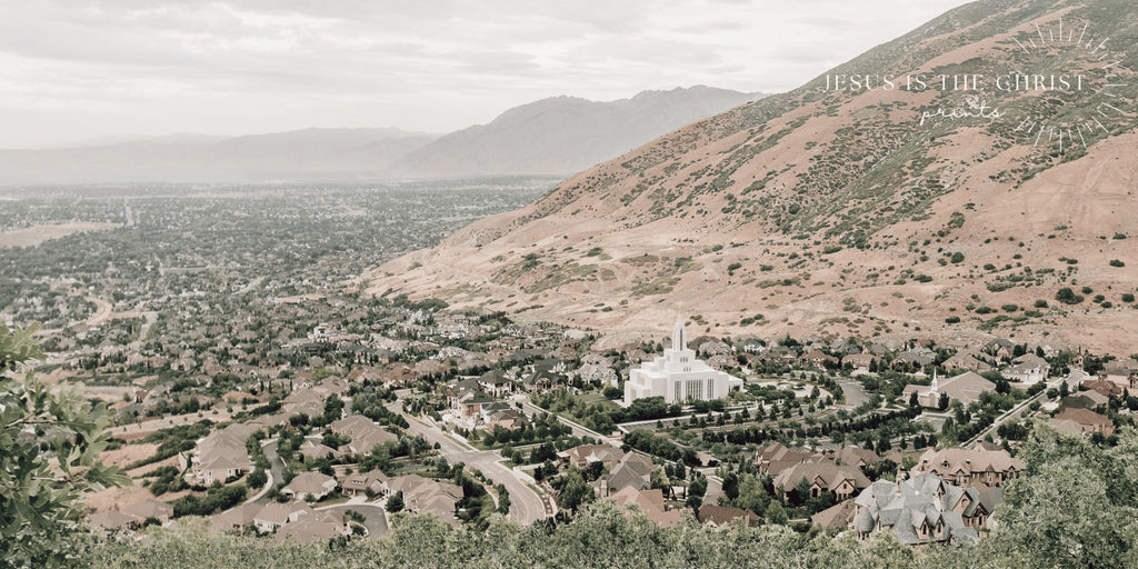 Draper Temple Valley Landscape - Photography - Jesus is the Christ Prints