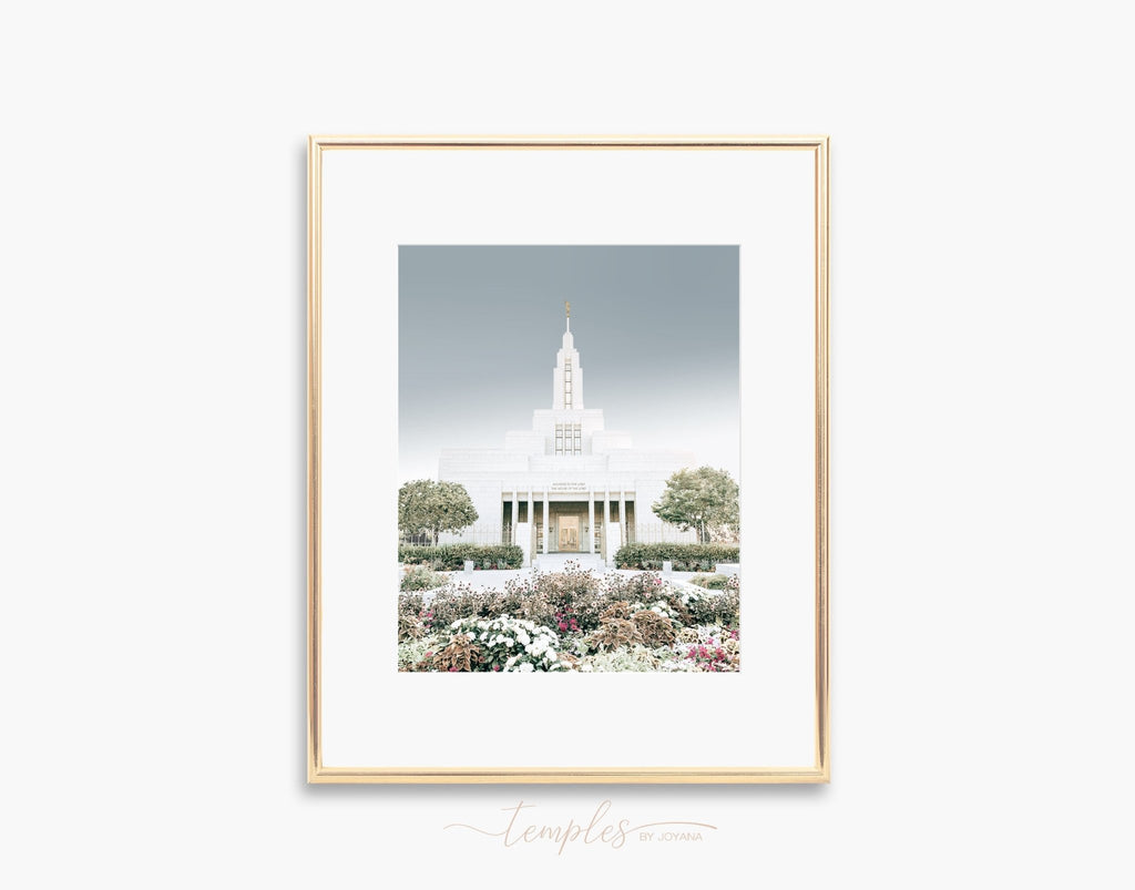 Draper Utah Temple Flowers - Jesus is the Christ Prints