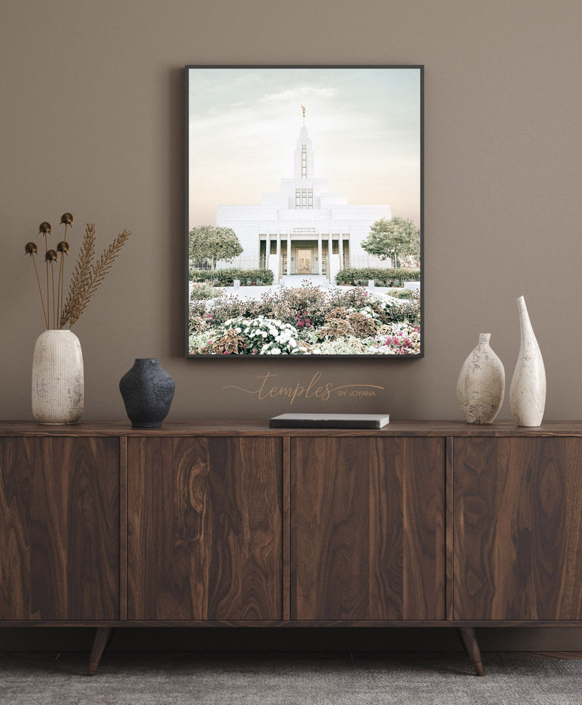 Draper Utah Temple Flowers - Jesus is the Christ Prints