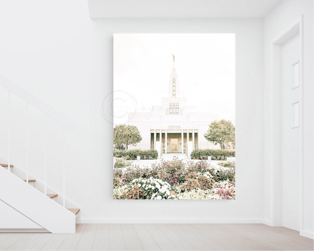 Draper Utah Temple Flowers - Jesus is the Christ Prints
