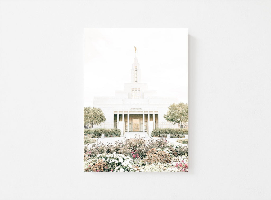Draper Utah Temple Flowers - Jesus is the Christ Prints