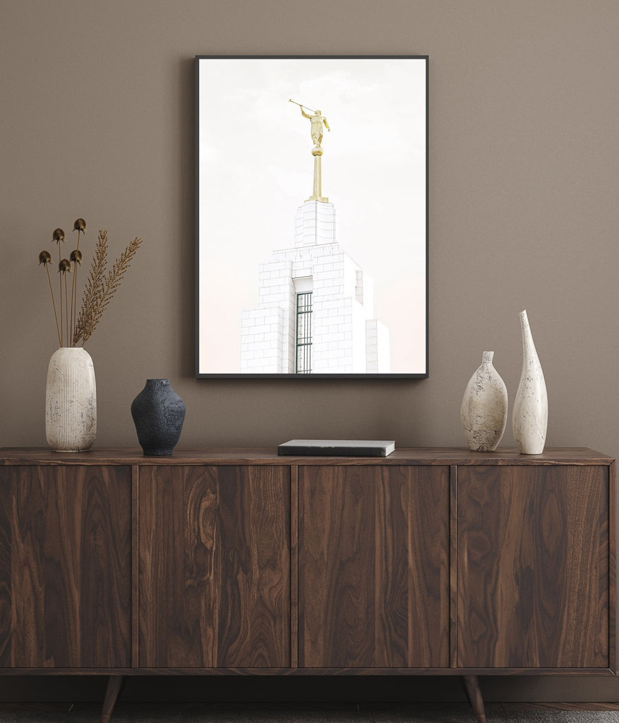 Draper Utah Temple Spire - Jesus is the Christ Prints