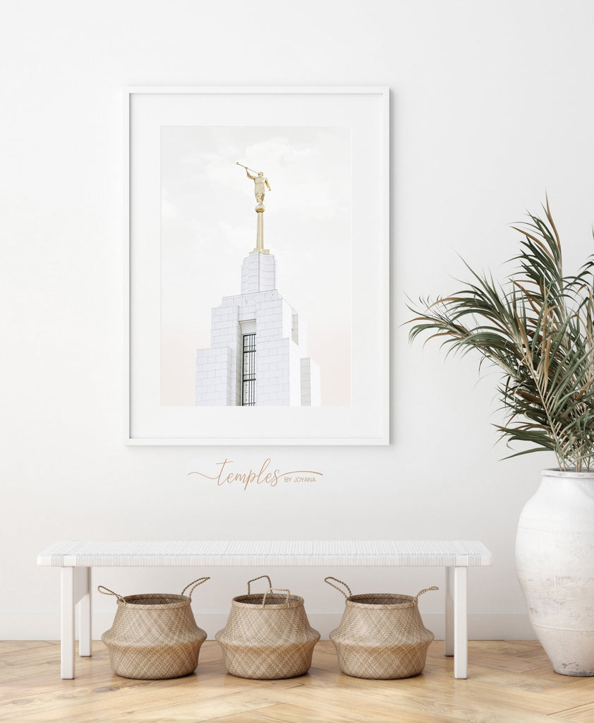 Draper Utah Temple Spire - Jesus is the Christ Prints