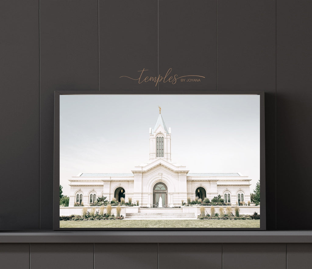 Fort Collins Colorado Temple Dusty Blue - Jesus is the Christ Prints