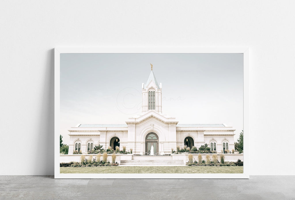 Fort Collins Colorado Temple Dusty Blue - Jesus is the Christ Prints