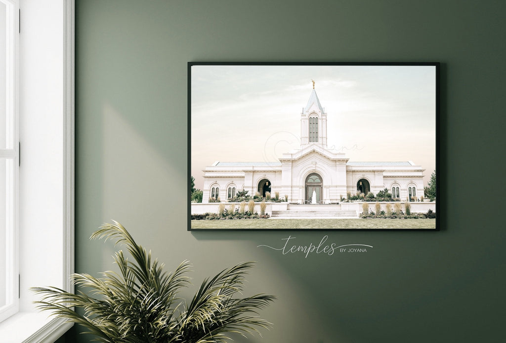 Fort Collins Colorado Temple Warm Skies - Jesus is the Christ Prints