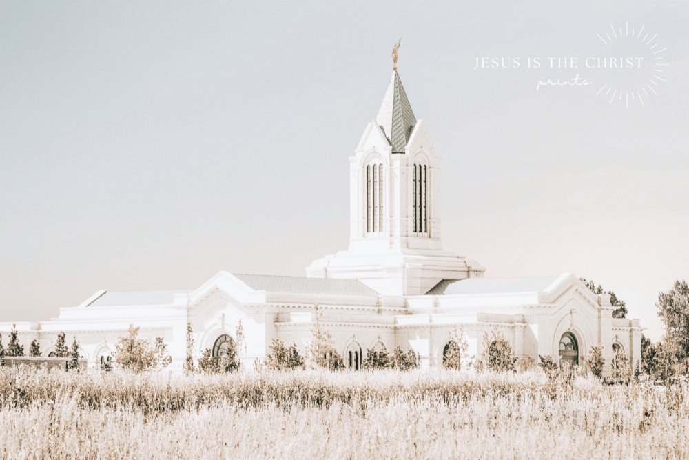 Fort Collins Field Blue Sky - Jesus is the Christ Prints