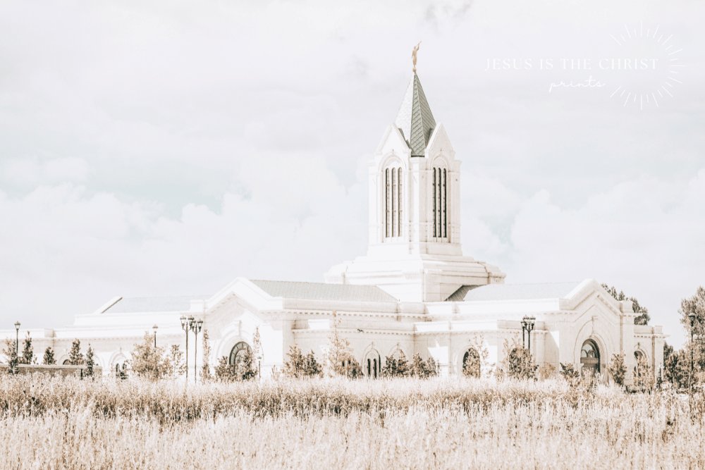 Fort Collins Field Cloudy Sky - Jesus is the Christ Prints