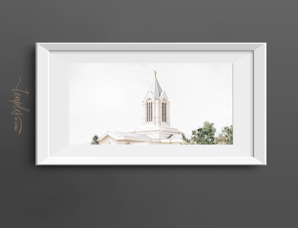 Fort Collins Spire White Sky - Jesus is the Christ Prints
