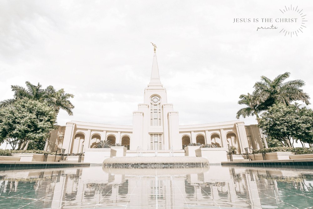 Fort Lauderdale Florida White Sky - Jesus is the Christ Prints