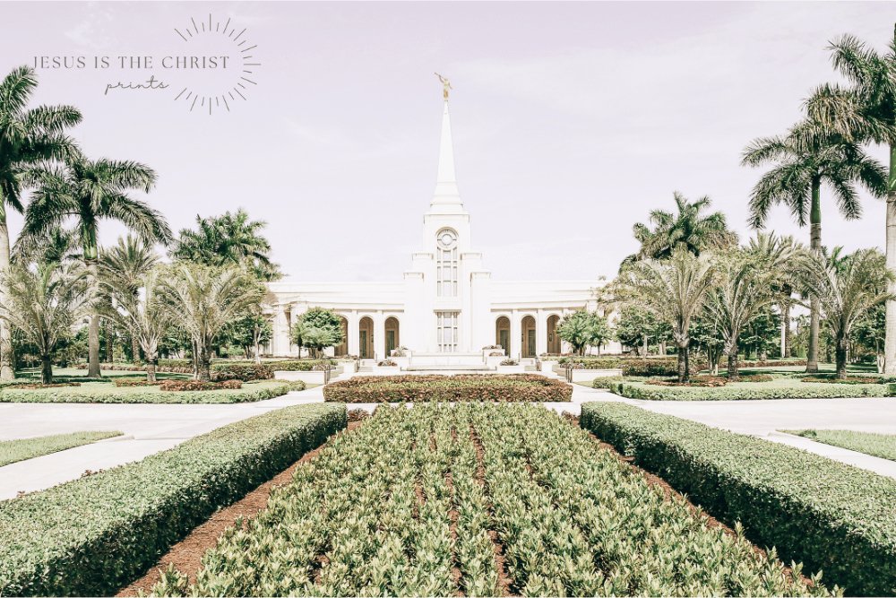 Fort Lauderdale Temple - Jesus is the Christ Prints