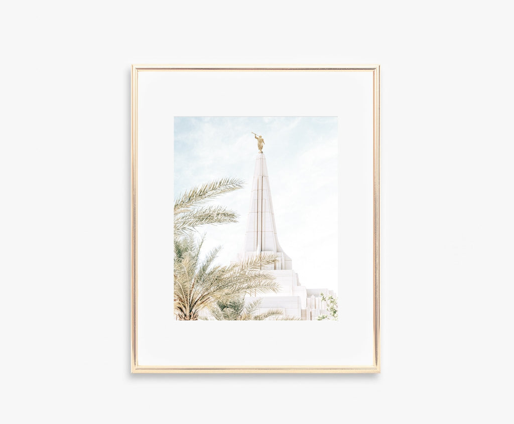 Gilbert Temple and Palm Trees - Jesus is the Christ Prints
