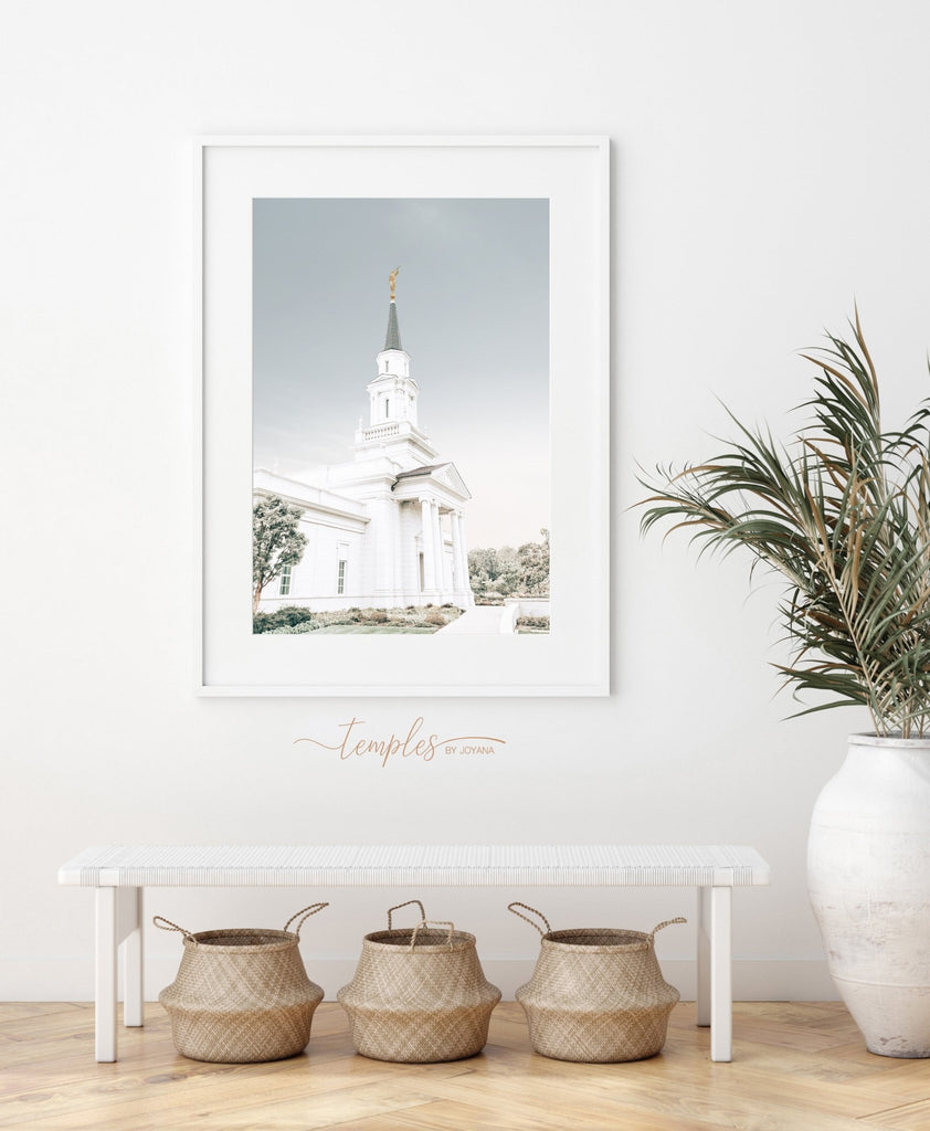 Hartford Connecticut Temple Blue Sky - Jesus is the Christ Prints