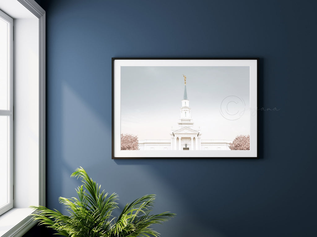 Hartford Temple Spire Blue - Jesus is the Christ Prints