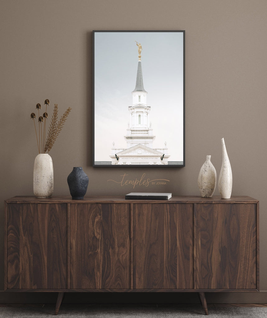 Hartford Temple Spire Blue Skies - Jesus is the Christ Prints