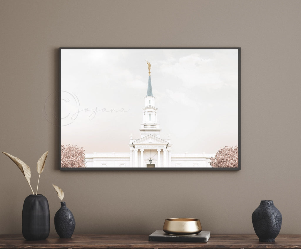 Hartford Temple Spire Warm Silver - Jesus is the Christ Prints