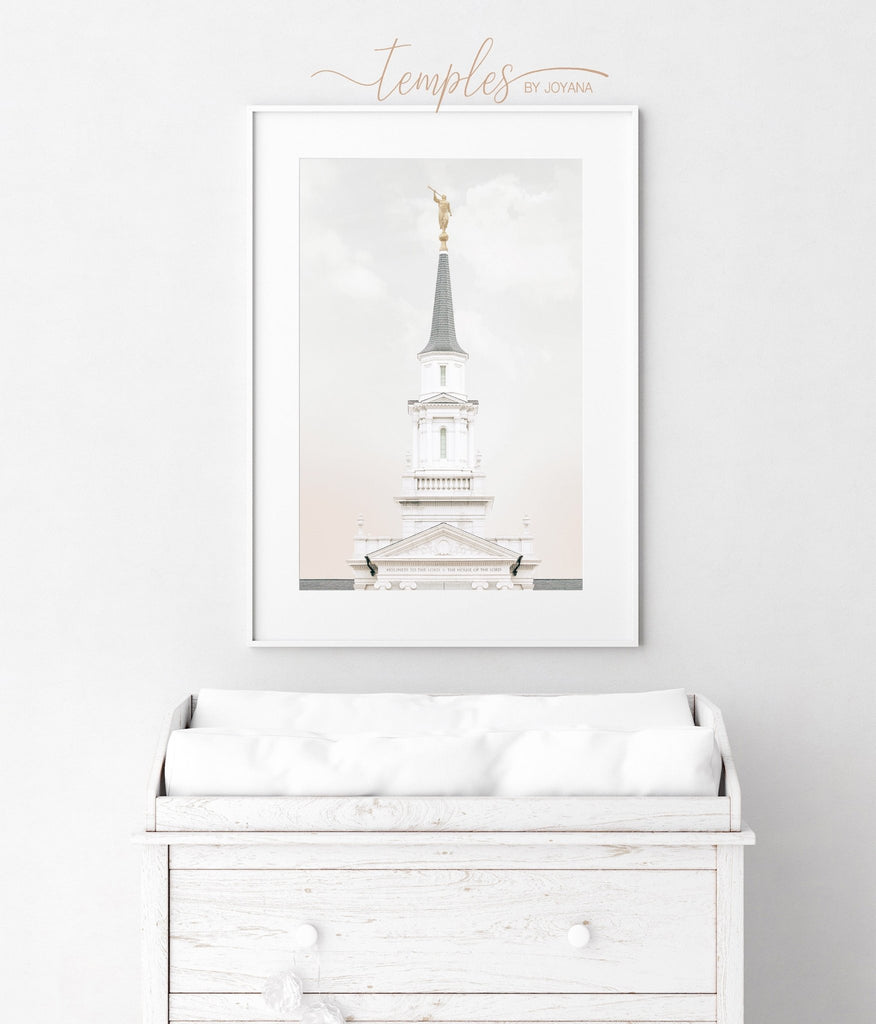 Hartford Temple Spire Warm Silver - Jesus is the Christ Prints