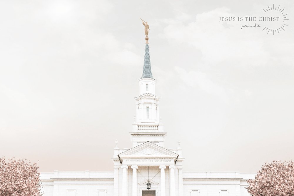 Hartford Temple Spire Warm Silver - Jesus is the Christ Prints
