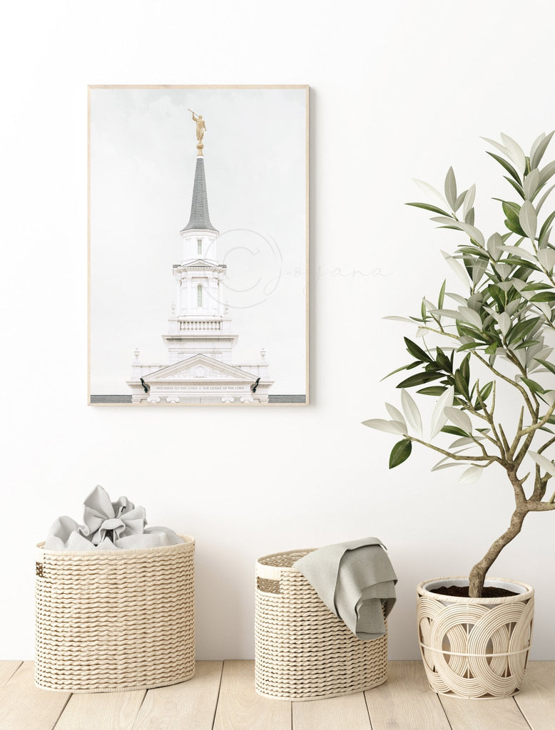 Hartford Temple Spire White - Jesus is the Christ Prints