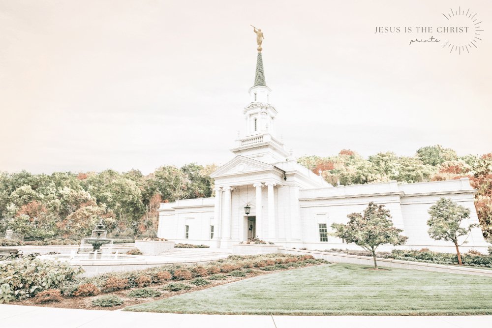 Hartford Temple Sunset - Jesus is the Christ Prints