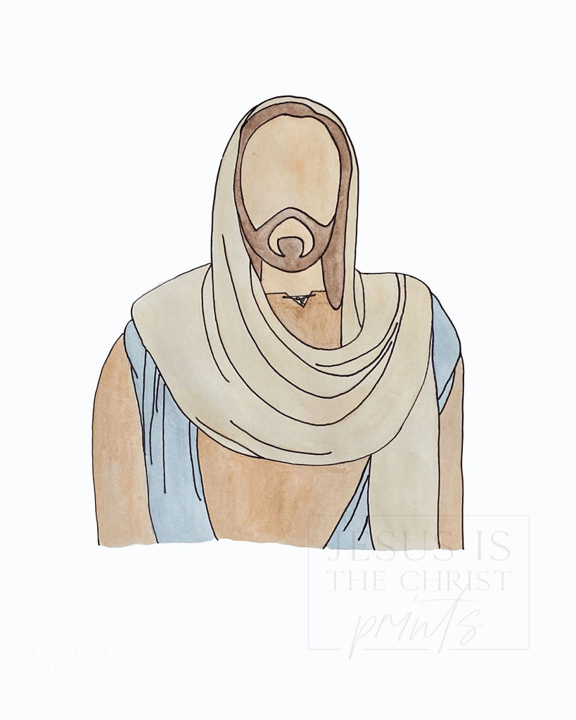 Jesus Watercolor - Jesus is the Christ Prints