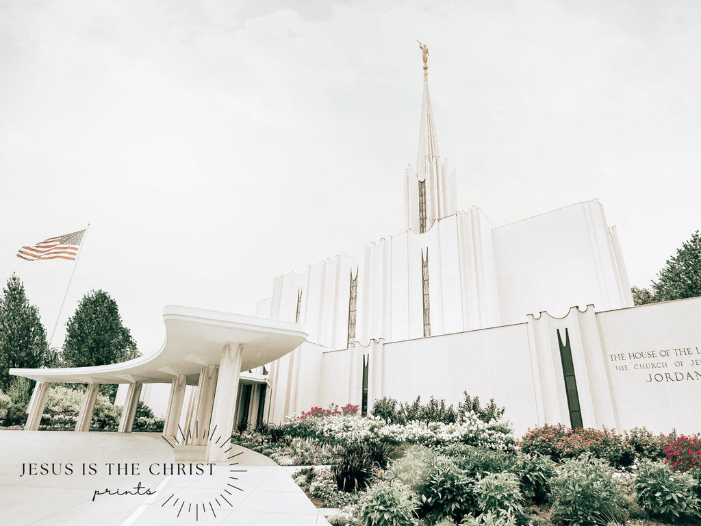 Jordan River Utah Temple - Jesus is the Christ Prints