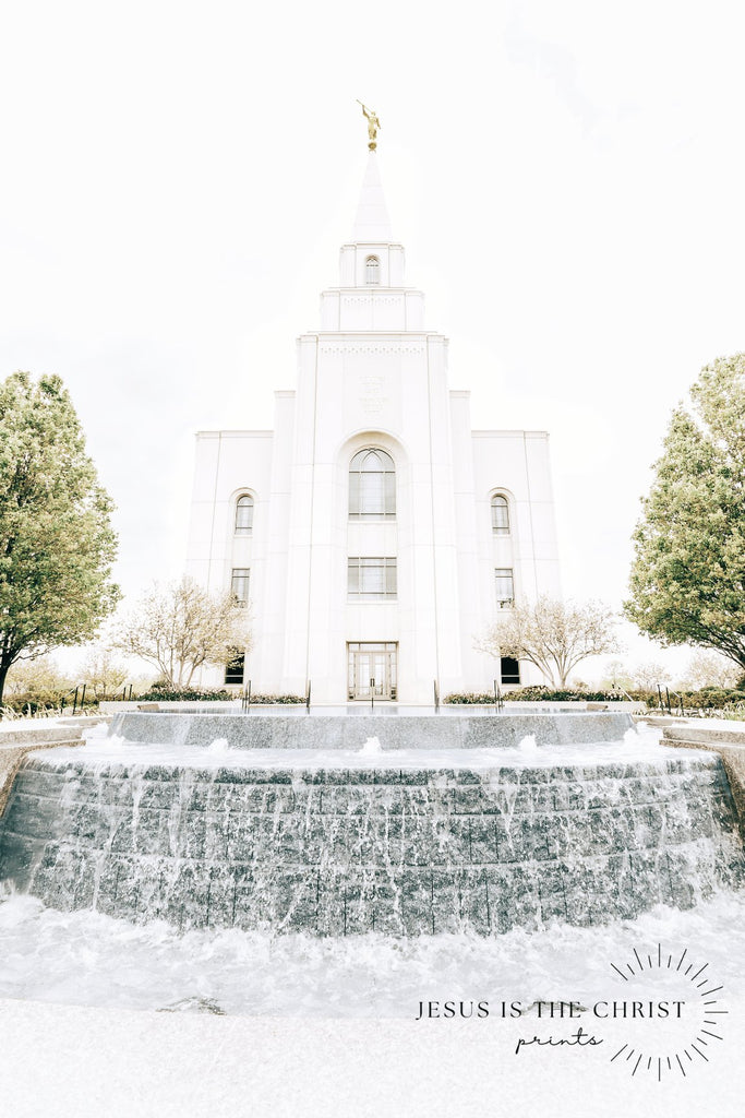 Kansas City Missouri Fountain - Jesus is the Christ Prints