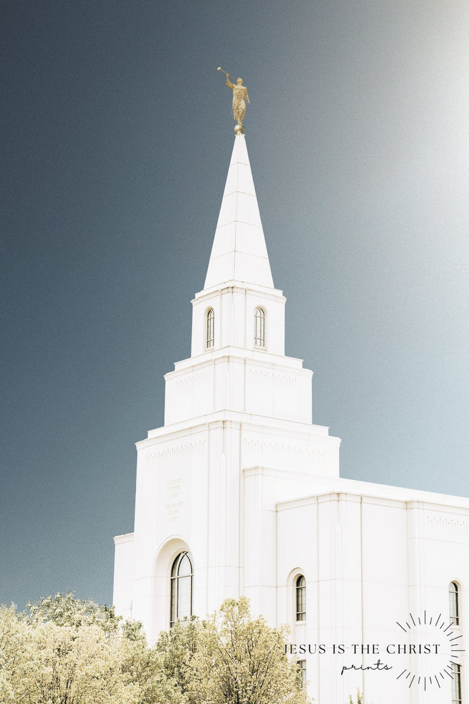 Kansas City Temple Spire - Jesus is the Christ Prints