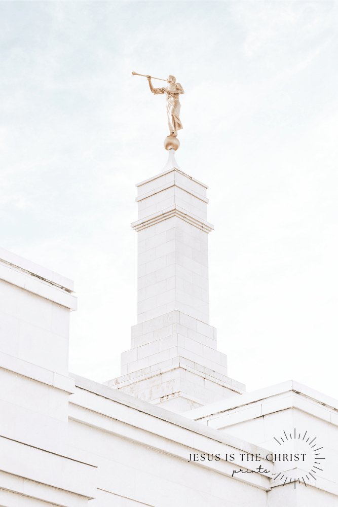 Kona Hawaii Temple Spire Clear - Jesus is the Christ Prints