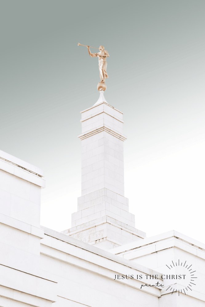 Kona Hawaii Temple Spire Sage - Jesus is the Christ Prints