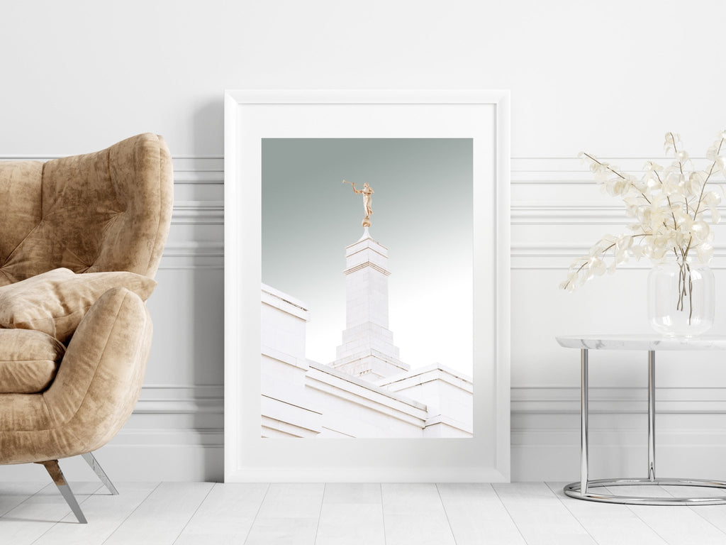 Kona Hawaii Temple Spire Sage - Jesus is the Christ Prints