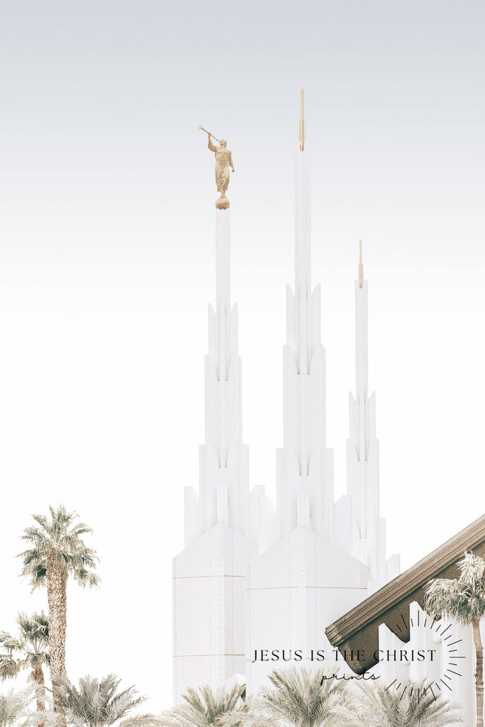 Las Vegas Nevada Temple Spire - Jesus is the Christ Prints