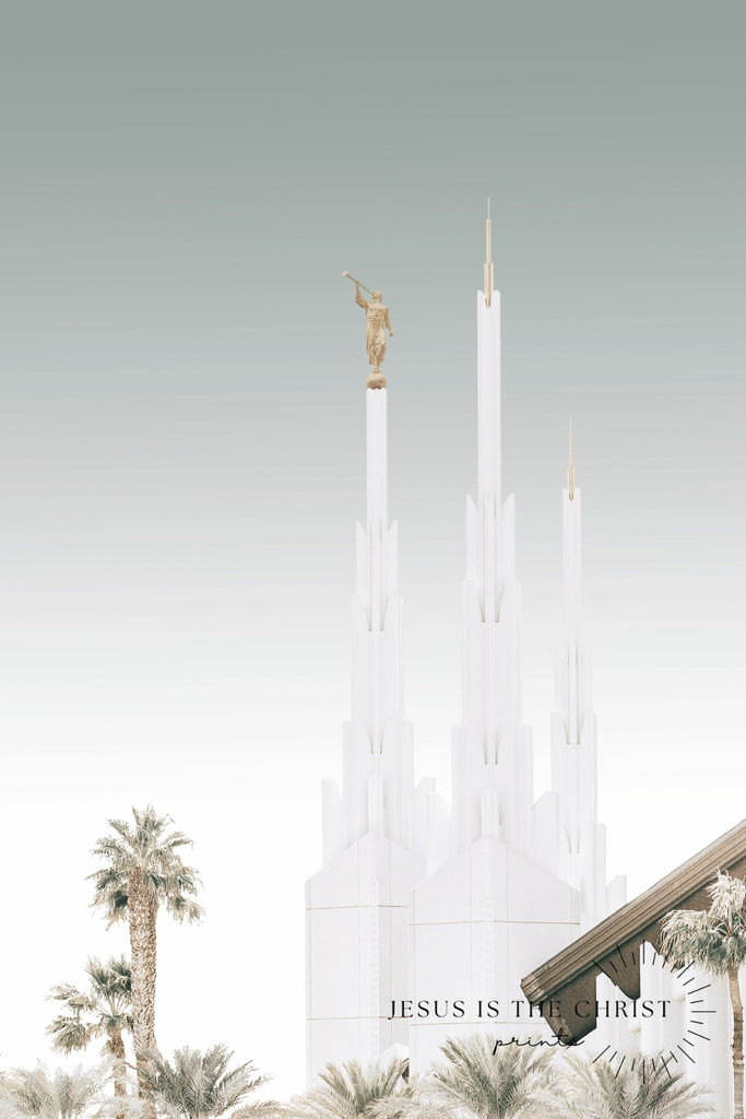 Las Vegas Nevada Temple Spire - Jesus is the Christ Prints